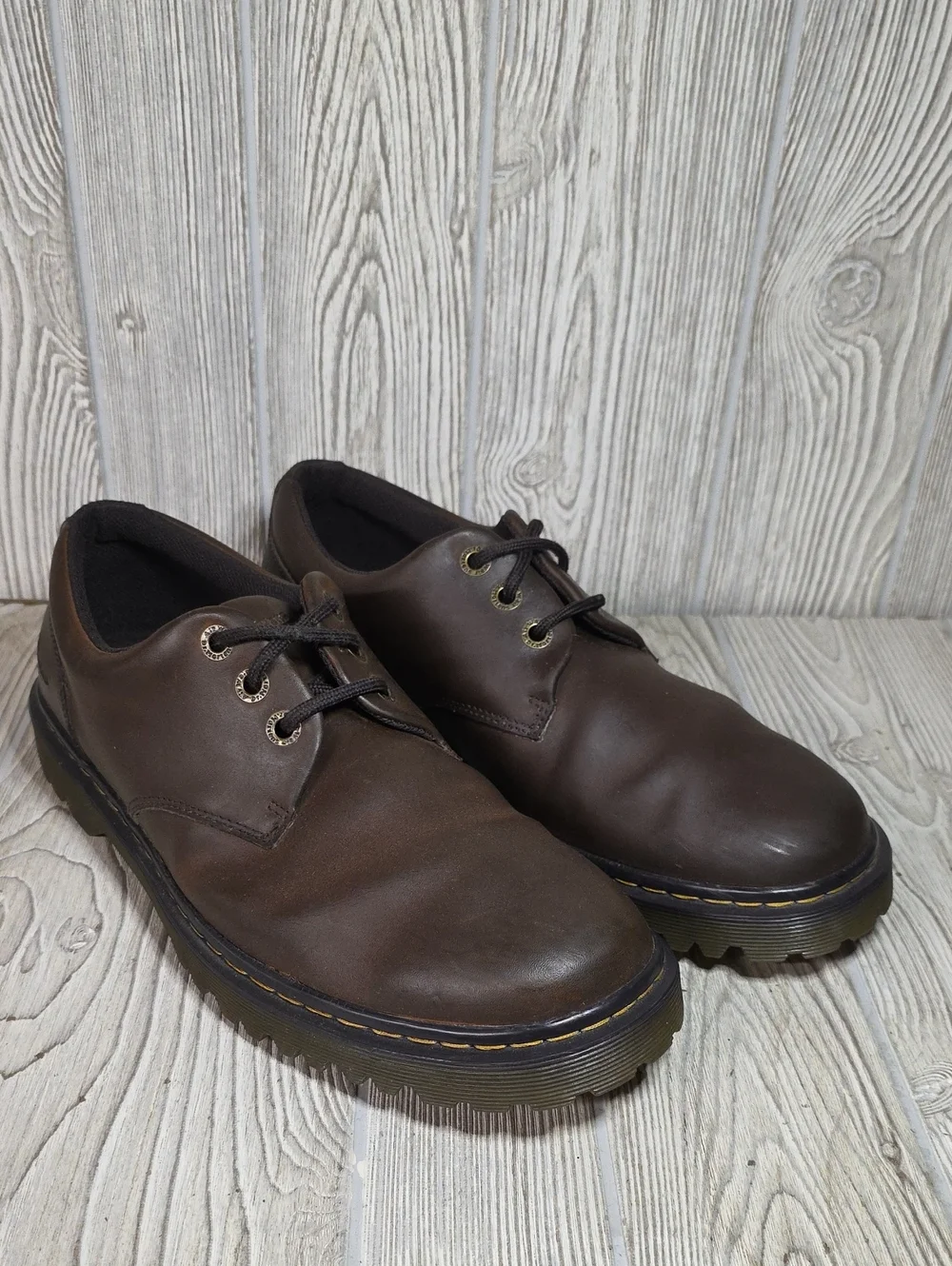 Dr. Martens Kent Oxford Brown Leather Lace Up Shoes Mens Size 12